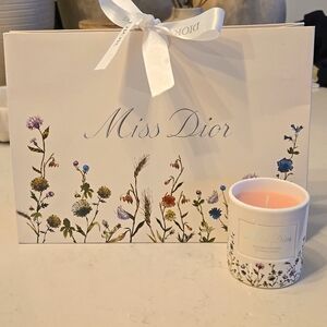 New DIOR candle Millefiori floral print ceramic Miss Dior scented candle Limited